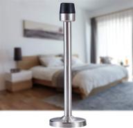 🚪 premium 6-inch door stopper with mute rubber tip – wall mount door holder in brushed satin stainless steel логотип