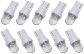 img 3 attached to IJDMTOY (10) Xenon White Single-Emitter 1-LED 168 175 194 2825 W5W T10 LED Replacement Bulbs Compatible With Car Interior Lights