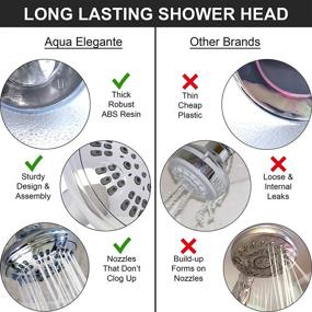 img 2 attached to Enhance Your Shower Experience with the 6 Function Adjustable Luxury Shower Head - High Pressure Boosting, Wall Mount, 2.5 GPM - Chrome