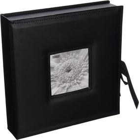 img 2 attached to 🖼️ Black Leatherette Frame Cover Photo Box by Pioneer Photo Albums - 120 Pockets, 3-Ring, Fits 4x6, 5x7, and 6x8 Inch Prints