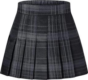 img 4 attached to 👗 Cromoncent Junior Pleated School Uniform Girls' Skirts & Skorts Clothing