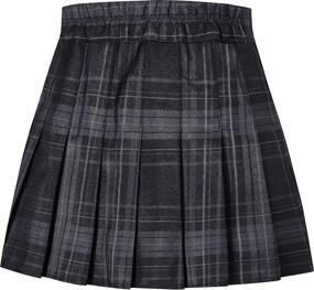 img 3 attached to 👗 Cromoncent Junior Pleated School Uniform Girls' Skirts & Skorts Clothing