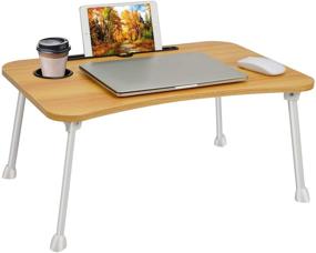 img 4 attached to Portable Foldable Standing Desk for Breakfast - Notebook Compatibility