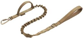 img 4 attached to 🐾 EXCELLENT ELITE SPANKER Tactical Dog Leash with Space Aluminum Hook Clips and Bungee Cord for Maximum Control and Safety