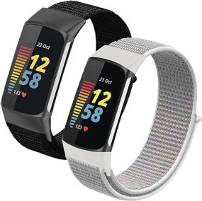 img 1 attached to Нейлоновые ремешки совместимы только с браслетами Fitbit Charge 5