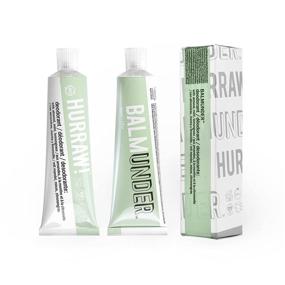 img 3 attached to 🌿 Hurraw! BALMUNDER Natural Deodorant: Keep Odor at Bay with Almond Mint Lemongrass Squeezable Cream. Aluminum Free, Non-greasy, Organic and Vegan - Made in USA - 1 oz Tube