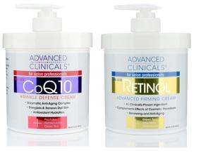 img 2 attached to Powerful Rejuvenation Duo: Advanced Clinicals Retinol Firming Cream and COQ10 Wrinkle Defense Cream - 2pc Skin Care Set, 16oz Each