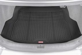 img 4 attached to 🚗 Motor Trend Premium FlexTough All-Protection Cargo Mat Liner DB220-B2 - Ultimate Trunk Liner for Car Truck SUV with Traction Grips, Fresh Design, and Heavy Duty Features in Black