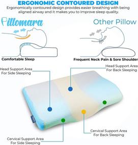 img 3 attached to Pillomara Orthopedic Butterfly Sleeping Ergonomic