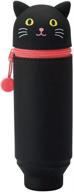 🖋️ lihitlab punilabo stand up pen case (pen holder), 2.4" x 7.8", black cat - enhanced seo logo