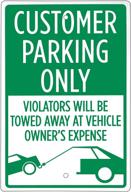 🅿️ enhancing business operations: customer parking only signs logo