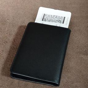 img 1 attached to Блокировка паспорта из натуральной кожи Boarding