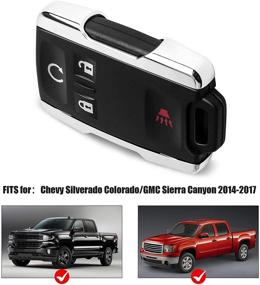 img 3 attached to 🔑 Замена пульта ключа VOFONO для Chevy Silverado Colorado / GMC Sierra Canyon 2014-2017 (M3N-32337100) - Бесключевой пульт дистанционного управления [1 шт]