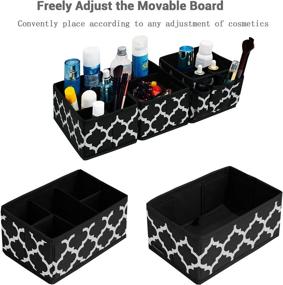 img 1 attached to 📦 Efficient Small Storage Basket Set: Organize Bathroom Essentials, Makeup, and Clothes with Black Bins (Set of 3)