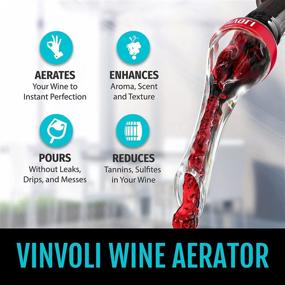 img 3 attached to 🍷 Enhance Your Wine Experience with the VINVOLI Luxury Wine Aerator Pourer