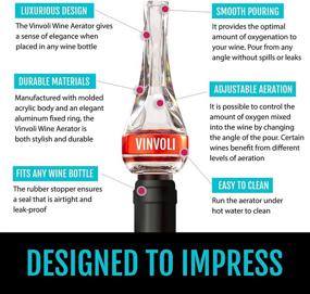 img 2 attached to 🍷 Enhance Your Wine Experience with the VINVOLI Luxury Wine Aerator Pourer