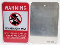 neighborhood watch warning sign 12x18 logo