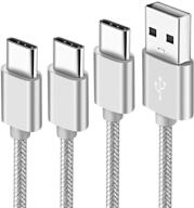 fast charging usb c wire 3-3-6ft for google pixel 2 3 3a 4 xl, moto g6 g7 plus z4 z3 z2 play power force edition, samsung galaxy a50 a10e a20 (not for motorola g6 play) logo