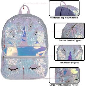 img 3 attached to Reverse Sequin Glitter Backpacks Changing Backpacks