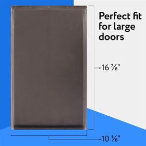img 3 attached to 🚪 Extra-Large Dog Door Flap Replacement for PetSafe Freedom PAC11-11039 – Measures 10 1/8&#34; x 16 7/8&#34; - Flexible, Durable, Weather Resistant Materials – Doggie Door Flap