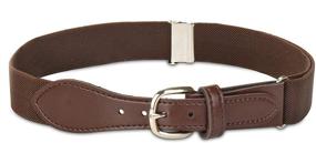 img 4 attached to HOLD’EM Children's Toddler Belt with Leather Closure - Elastic 1” Wide Adjustable Strap