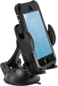 img 3 attached to 📱 Arkon Windshield/Dash Car Phone Holder Mount for iPhone 12/11/XS/XR/X & Galaxy Note 20/10/9 - Retail Black