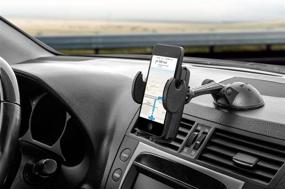 img 2 attached to 📱 Arkon Windshield/Dash Car Phone Holder Mount for iPhone 12/11/XS/XR/X & Galaxy Note 20/10/9 - Retail Black