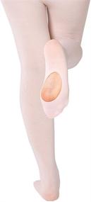 img 2 attached to LASETA Girl's Dance Tights: Microfiber Convertible Transition Ballet Tights - Vibrant Colors - 40D - 2 Pairs