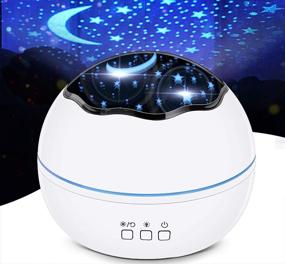 img 4 attached to 🌌 Enhance Your Space with the LED Night Light and Star Projector: Ideal for Bedroom, Living Room, and Party Ambiance with 8 Lighting Modes, Adjustable Brightness, 360° Rotation