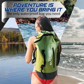img 2 attached to Waterproof Heavy Duty Backpack Dry Bags for Kayaking, Camping, Beach, Fishing, Hiking - 45L | Dry Pack Travel Gear - Malo'o