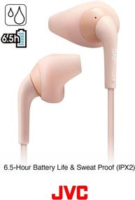 img 1 attached to JVC HA-EN15WA Gumy Sport Wireless Earbuds - In Ear Bluetooth Sports Headphones With Secure &Amp