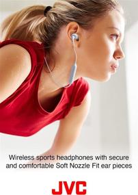 img 3 attached to JVC HA-EN15WA Gumy Sport Wireless Earbuds - In Ear Bluetooth Sports Headphones With Secure &Amp