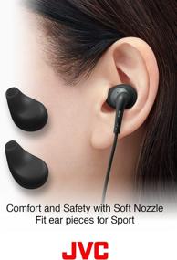 img 2 attached to JVC HA-EN15WA Gumy Sport Wireless Earbuds - In Ear Bluetooth Sports Headphones With Secure &Amp