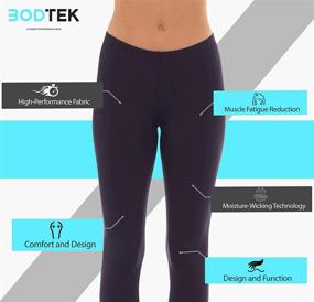 img 3 attached to ❄️ Bodtek Women's Thermal Pants: Premium Long Johns with Fleece Lining, Ideal Base Layer Bottoms