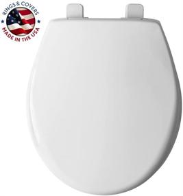 img 3 attached to 🚽 Enhance Bathroom Elegance with MAYFAIR 8100SL 000 Collins Plastic Toilet Seat