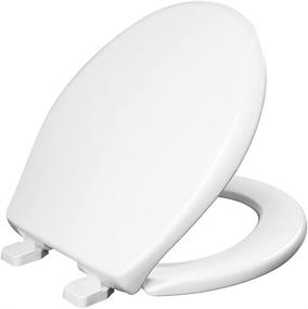 img 4 attached to 🚽 Enhance Bathroom Elegance with MAYFAIR 8100SL 000 Collins Plastic Toilet Seat