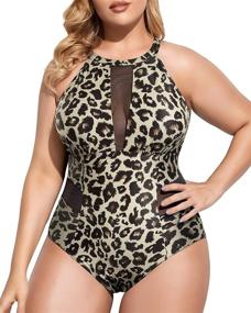 img 1 attached to 👙 V Neckline Ruched Monokini: Women's Swimwear, Swimsuits, Clothing