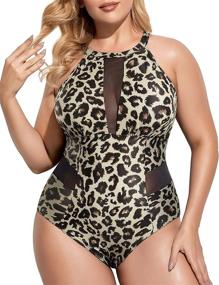 img 3 attached to 👙 V Neckline Ruched Monokini: Women's Swimwear, Swimsuits, Clothing