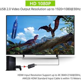 img 2 attached to LiNKFOR HDMI Capture Card: 1080P HD Video Game Recorder & Live Streaming for Windows Mac OS