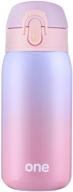 🍼 leakproof insulated stainless steel kids water bottle - 11oz, ideal for lunch bags, purple-pink color option логотип