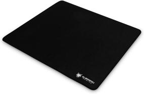 img 4 attached to 🖱️ Large SubZERO Gaming TYKA Soft Mouse Pad with Stitched Edges, 18x16 inches, Black