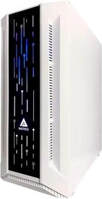 img 3 attached to Игровой корпус Apevia Matrix-WH Mid Tower с 1 панелью из закаленного стекла