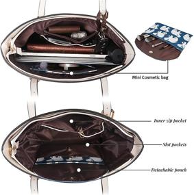 img 3 attached to Handbags Fashion Adjustable Handles Waterproof Women's Handbags & Wallets