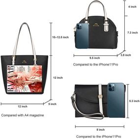 img 2 attached to Handbags Fashion Adjustable Handles Waterproof Women's Handbags & Wallets