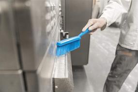 img 1 attached to 🧹 Vikan 45893 Bench Brush: 14", Blue - Polypropylene/Polyester Bristles for Effective Cleaning