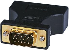 img 1 attached to Монопрайс 102397 HD15 (VGA) Мужской к DVI-A Женский адаптер - высококачественный позолоченный коннектор