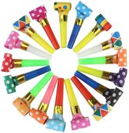 🎉 100-pack party blower set - colorful birthday noisemakers, blow horns, party horns, whistles - perfect for new years, parties, and party favors - noise makers, blowouts logo