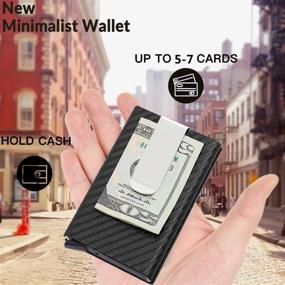 img 3 attached to Premium Leather Credit Holder Wallet: Advanced Blocking Technology for Men's Wallets, Card Cases & Money Organizers