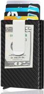 premium leather credit holder wallet: advanced blocking technology for men's wallets, card cases & money organizers logo