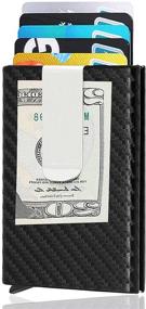 img 4 attached to Premium Leather Credit Holder Wallet: Advanced Blocking Technology for Men's Wallets, Card Cases & Money Organizers